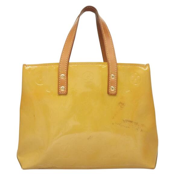 LOUIS VUITTON Monogram Vernis Reade PM Hand Bag Beige M91334 - Picture 2 of 12